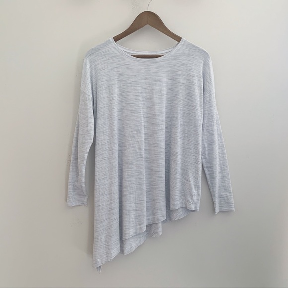 Lululemon To The Point Long Sleeve Top Sz 8 Space Dye Grey - Picture 7 of 7